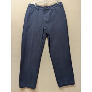 Duluth Trading Co Pants Mens 34x34 Blue/Gray Work 5 Pocket Straight Leg